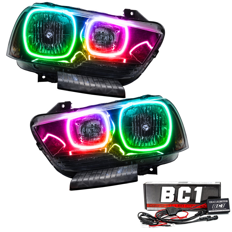 Oracle 11-14 Dodge Charger SMD HL (Non-HID) - ColorSHIFT w/ BC1 Controller Headlights ORACLE Lighting
