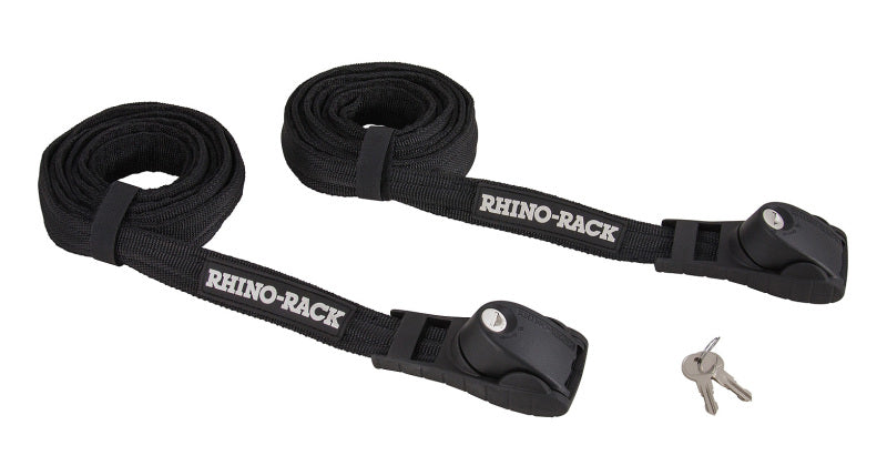 Rhino-Rack Rapid Tie Down Straps - 3.5m/11.5ft - Pair - Black Cargo Tie-Downs Rhino-Rack