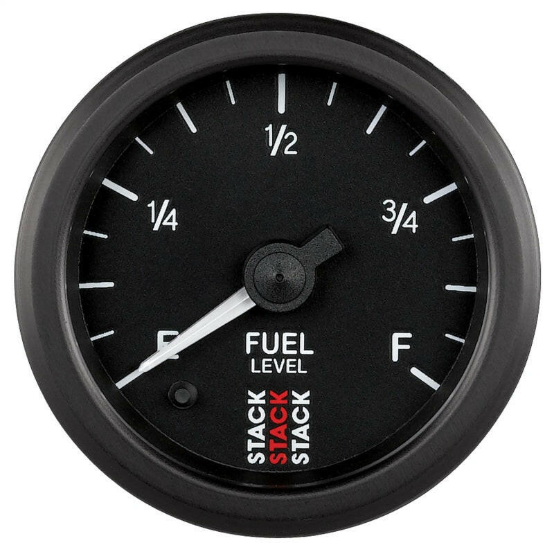 Autometer Stack Instruments 52mm 0-280 Ohm Programmable Pro Stepper Motor Fuel Level Gauge - Black Gauges AutoMeter