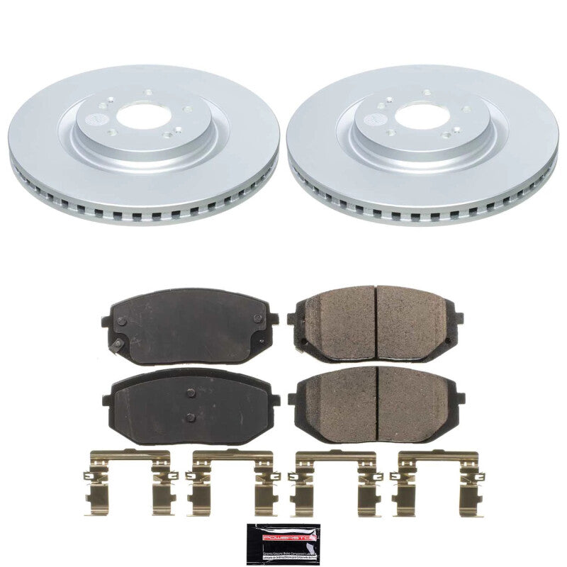 Power Stop 21-23 Hyundai Sonata Front Z17 Coated Brake Kit Brake Kits - Performance Blank PowerStop