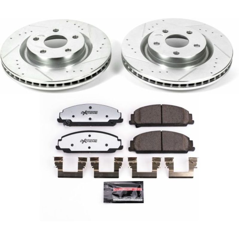 Power Stop 08-09 Pontiac G8 Front Z26 Street Warrior Brake Kit Brake Kits - Performance D&S PowerStop