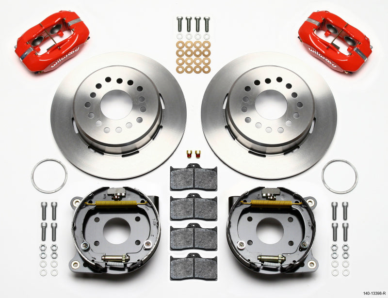 Wilwood Forged Dynalite P/S Park Brake Kit-Red AMC 71-74 2.60in Offset Big Brake Kits Wilwood