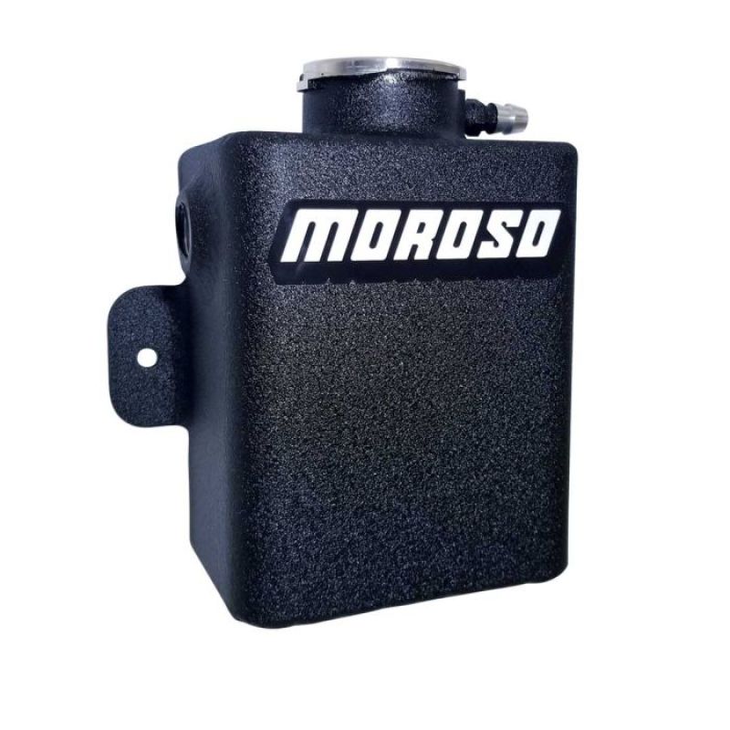 Moroso Universal 1.25qt Coolant Expansion Tank - Black Powder Coat Expansion Tanks Moroso