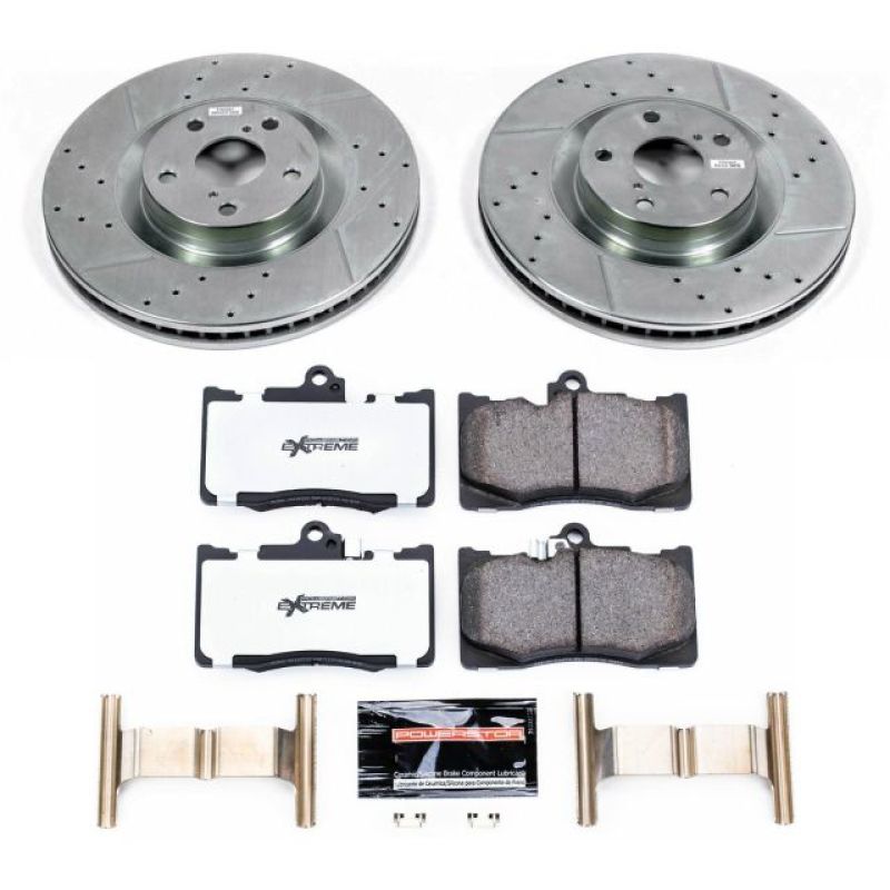 Power Stop 13-19 Lexus GS350 Front Z26 Street Warrior Brake Kit Brake Kits - Performance D&S PowerStop