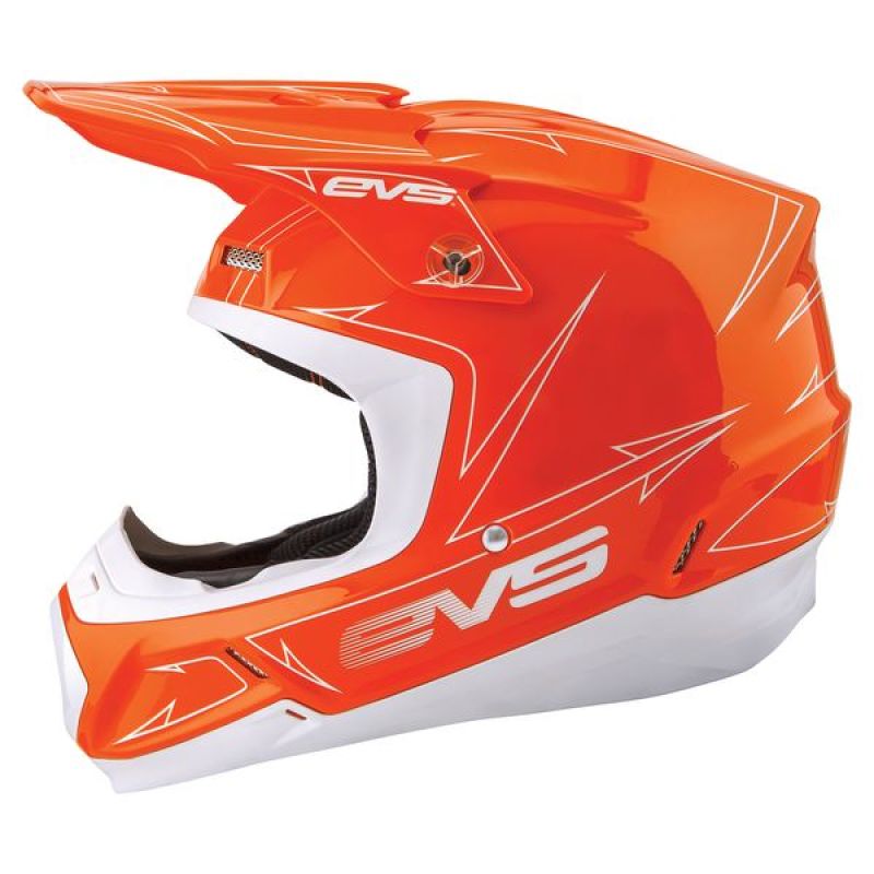 EVS T5 Pinner Helmet Orange/White - XS Helmets and Accessories EVS