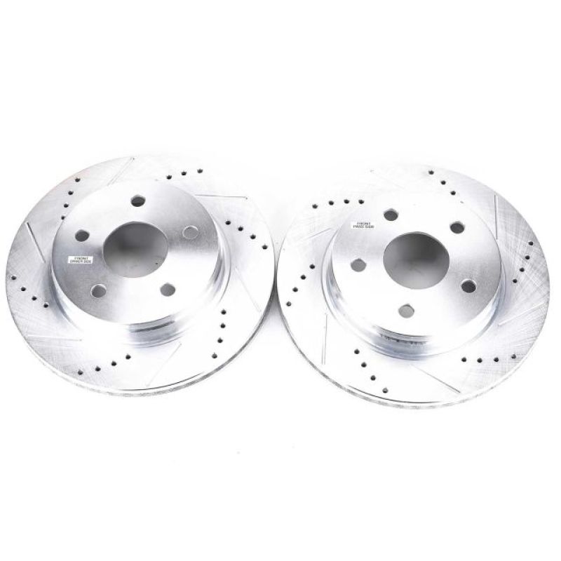 Power Stop 07-09 Chrysler Aspen Front Evolution Drilled & Slotted Rotors - Pair Brake Rotors - Slot & Drilled PowerStop