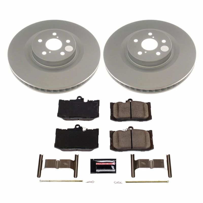 Power Stop 13-19 Lexus GS350 Front Z17 Evolution Geomet Coated Brake Kit Brake Kits - Performance Blank PowerStop