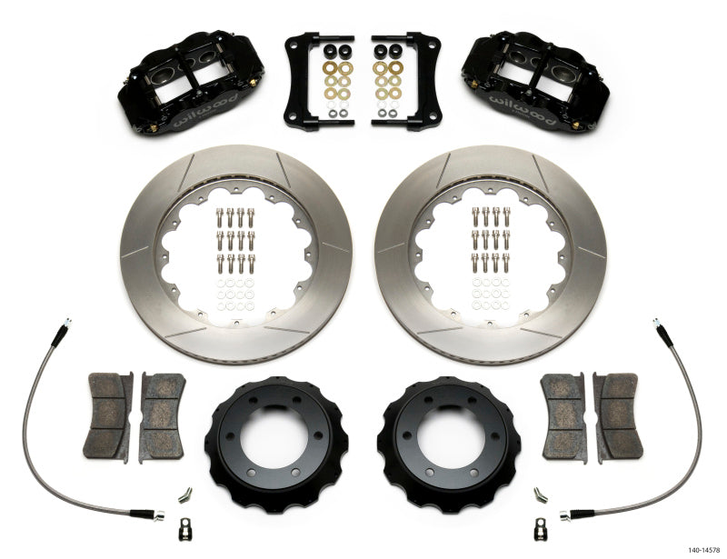 Wilwood Narrow Superlite 6R Front Kit 14in Slotted Rotor w/ Lines 05-15 Toyota Tacoma Big Brake Kits Wilwood
