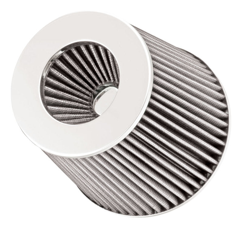 Spectre Adjustable Conical Air Filter 5-1/2in. Tall (Fits 3in. / 3-1/2in. / 4in. Tubes) - White Air Filters - Universal Fit Spectre