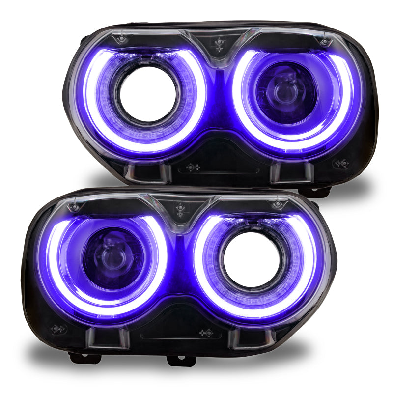 Oracle 15-21 Dodge Challenger RGB+W Headlight DRL Upgrade Kit - ColorSHIFT Headlights ORACLE Lighting
