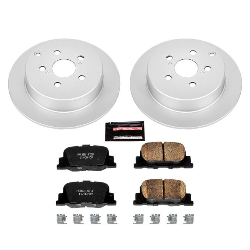 Power Stop 05-10 Scion tC Rear Z17 Evolution Geomet Coated Brake Kit Brake Kits - Performance Blank PowerStop