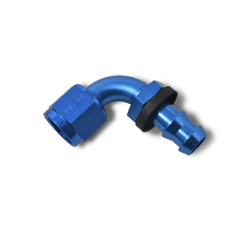 Russell Performance -10 AN Twist-Lok 90 Degree Hose End (Blue) Fittings Russell