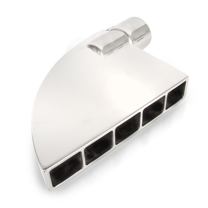 Stainless Works Boxxter Exhaust Tips 2 1/4in ID Inlet 1.5in x 8.5in 90 Degree Tips Stainless Works