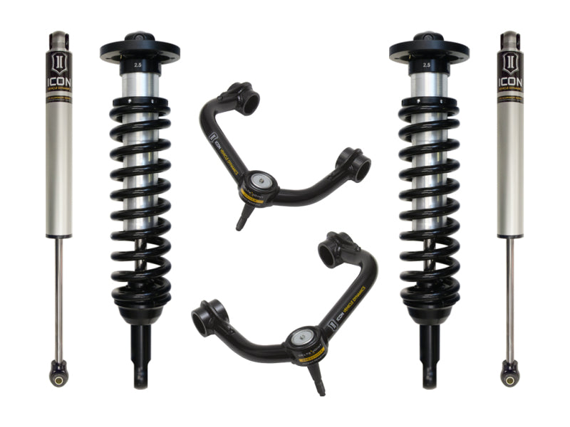 ICON 04-08 Ford F-150 4WD 0-2.63in Stage 2 Suspension System w/Tubular Uca Coilovers ICON