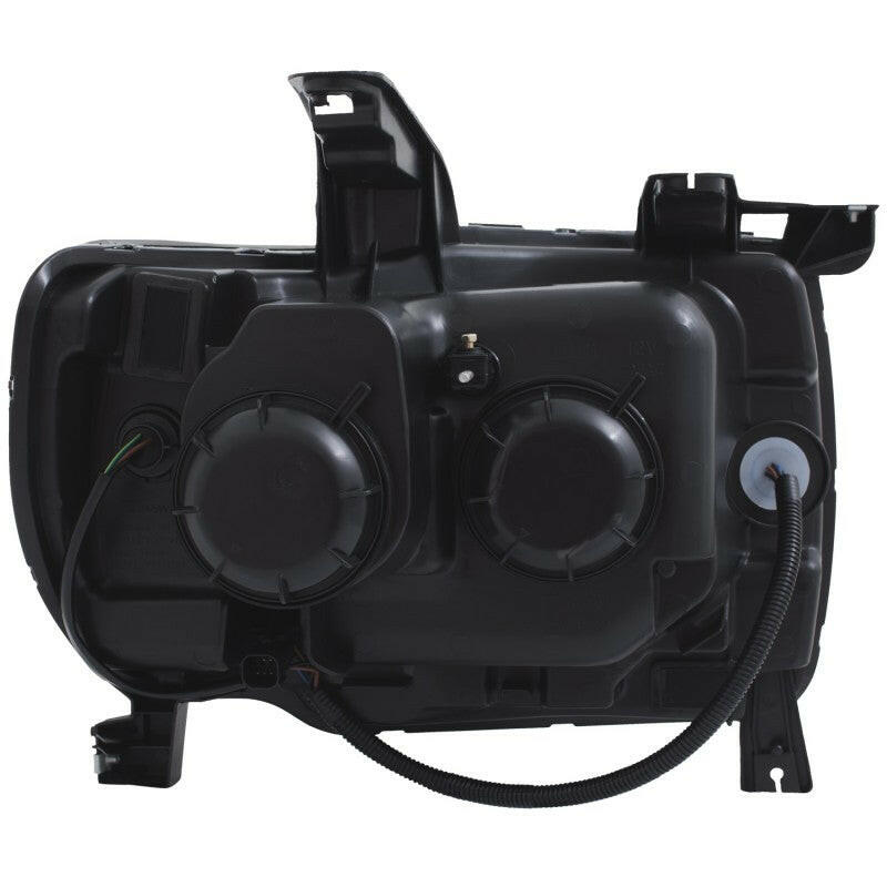 ANZO 2015+ GMC Canyon Projector Headlights w/ Plank Style Design Black w/ Amber Headlights ANZO