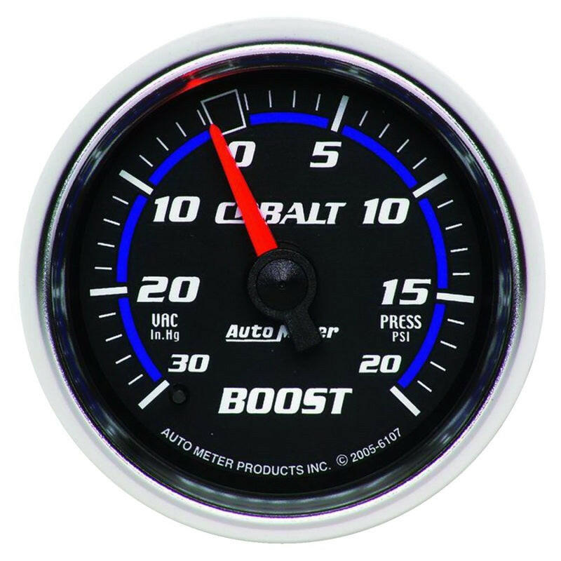 Autometer Cobalt 52mm 20psi mechanical Boost Gauge Gauges AutoMeter