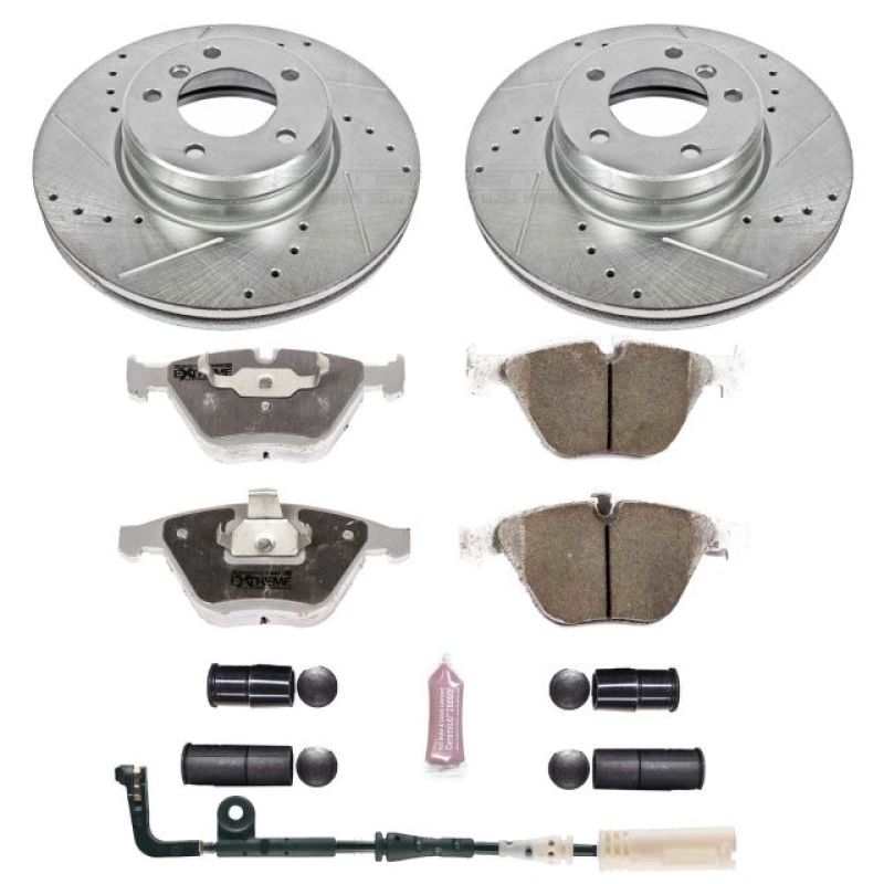 Power Stop 04-06 BMW 525i Front Z26 Street Warrior Brake Kit Brake Kits - Performance D&S PowerStop