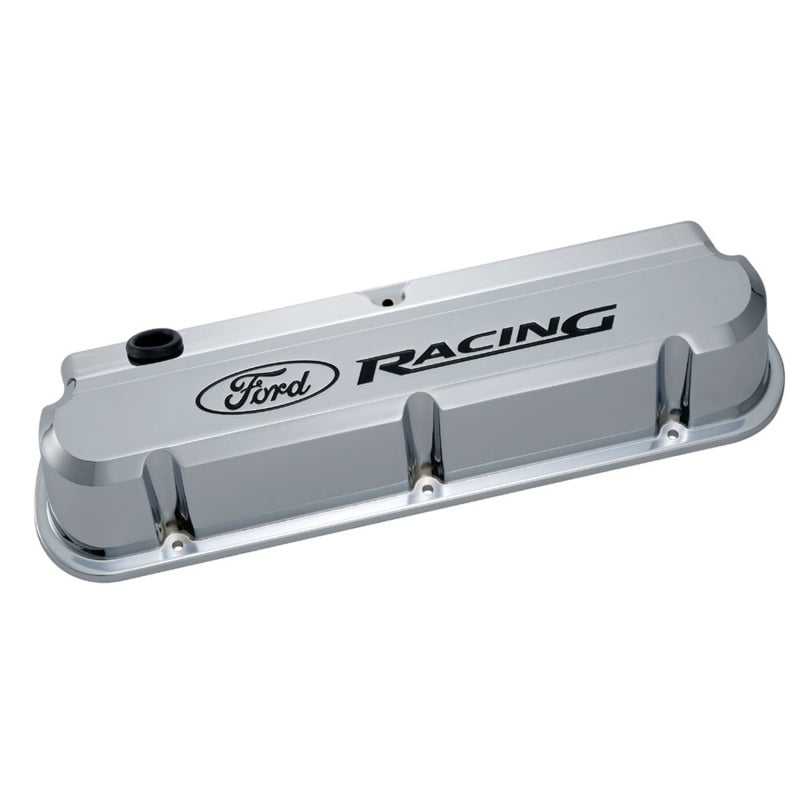 Ford Racing 289-351 Slant Edge Chrome Valve Cover Valve Covers Ford Racing