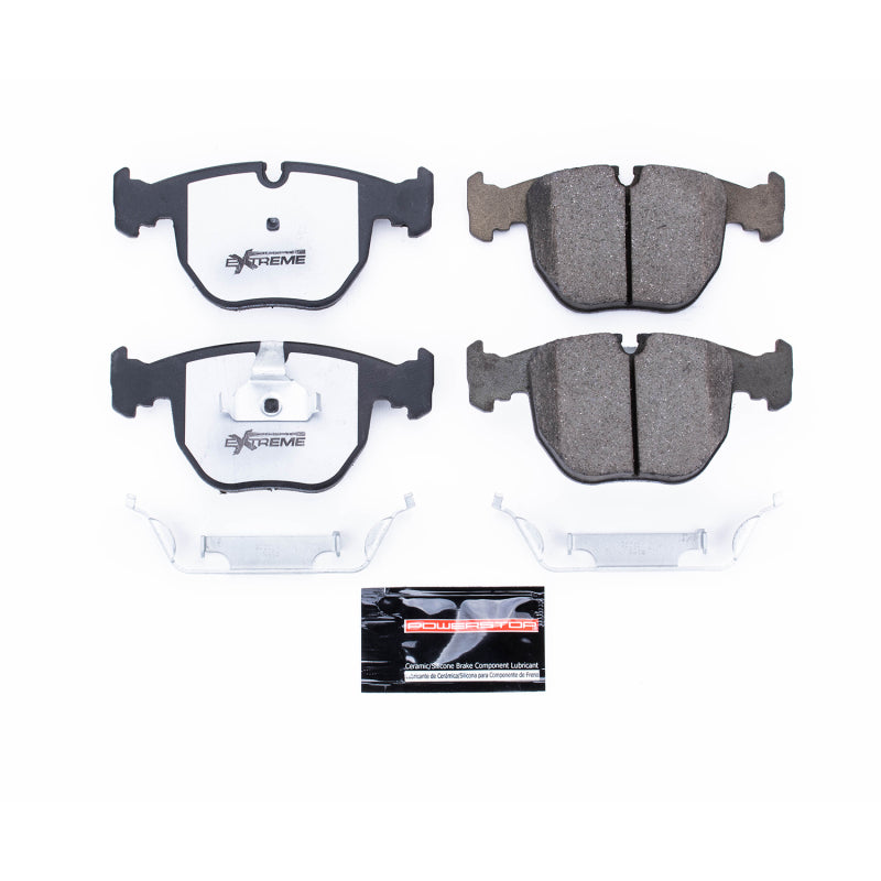 Power Stop 01-03 BMW 530i Front Z26 Extreme Street Brake Pads w/Hardware Brake Pads - Performance PowerStop