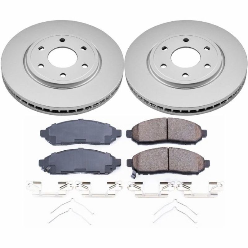 Power Stop 2019 Nissan Frontier Front Z17 Evolution Geomet Coated Brake Kit Brake Kits - Performance Blank PowerStop