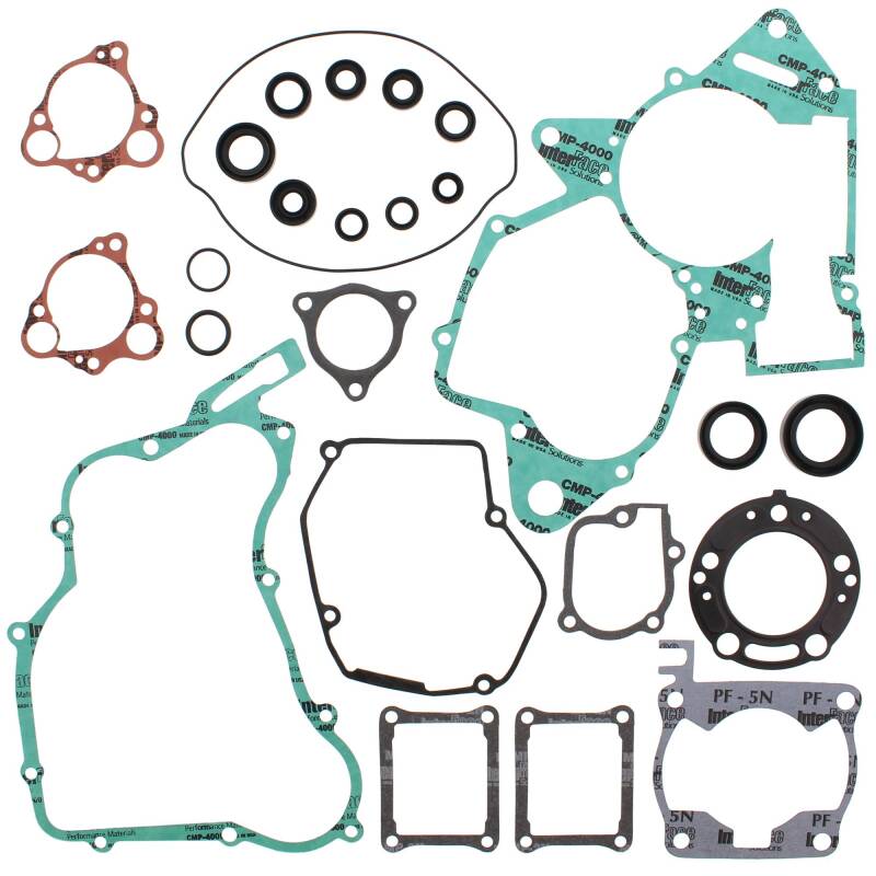 Vertex Gaskets 2000 Honda CR125R Complete Gasket Kit w/ Oil Seals Engine Hardware Vertex Pistons