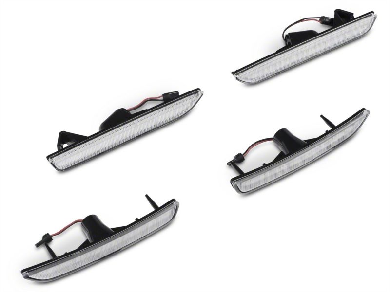 Raxiom10-14 Ford Mustang Axial Series LED Side and Quarter Marker Lights- Clear Light Accessories and Wiring Raxiom