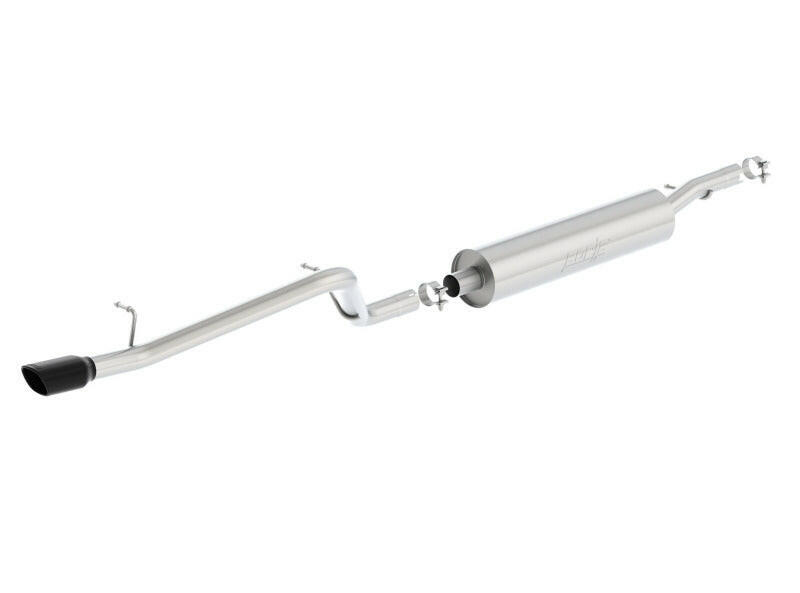 Borla 12-16 Jeep Wrangler V6 4WD Dirt Sport Cat-Back 2.5in Single Square Rolled Angle Cut Rear Catback Borla