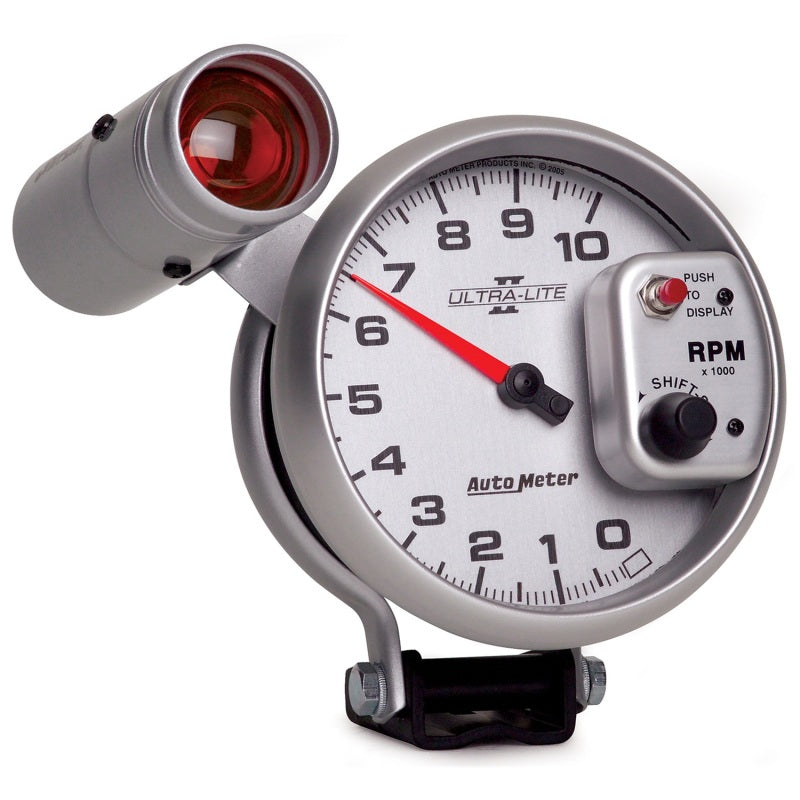 Autometer Ultra-Lite II 5 Inch 10000 RPM Tach w/ Shift Light Gauges AutoMeter