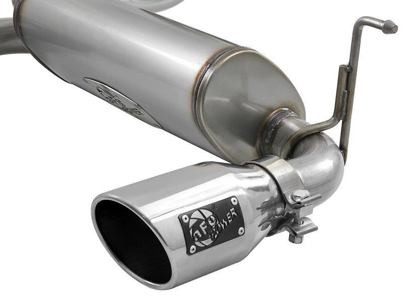 aFe Rebel Series 409 Stainless Steel Cat-Back Exhaust 18-21 Jeep Wrangler JL 2.0L (t) - Polished Tip Catback aFe