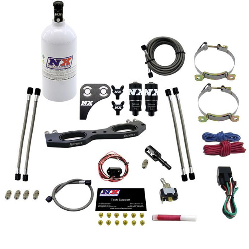 Nitrous Express Polaris RZR 1000cc Nitrous Plate Kit w/2.5lb Bottle Nitrous Systems Nitrous Express
