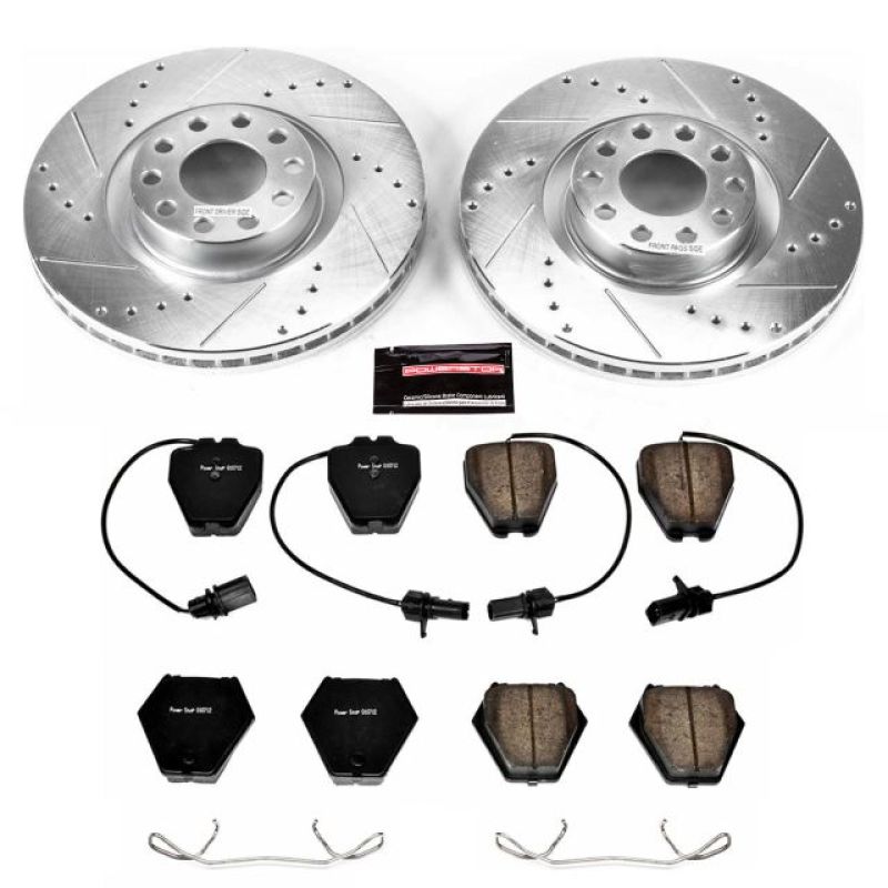 Power Stop 00-04 Audi A6 Quattro Front Z23 Evolution Sport Brake Kit Brake Kits - Performance D&S PowerStop