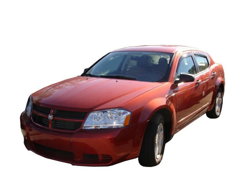 AVS 08-14 Dodge Avenger Ventvisor In-Channel Front & Rear Window Deflectors 4pc - Smoke Wind Deflectors AVS