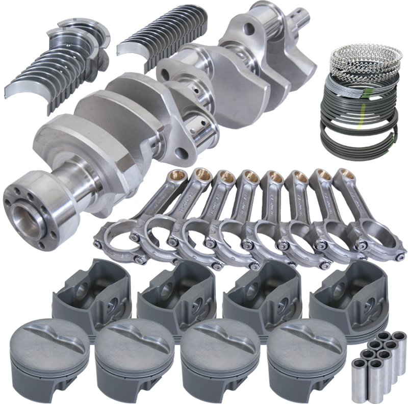 Eagle Chevy LT1 350 1Pc 3.750in Crank 5.700in I-Beam Rods -5cc 4.030in Pistons Rotating Assembly Rotating Assemblies Eagle