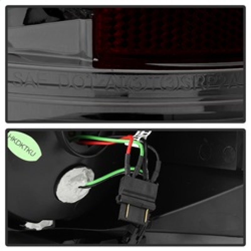 Spyder Toyota Tundra 07-13 LED Tail lights Smoke ALT-YD-TTU07-LED-SM Tail Lights SPYDER