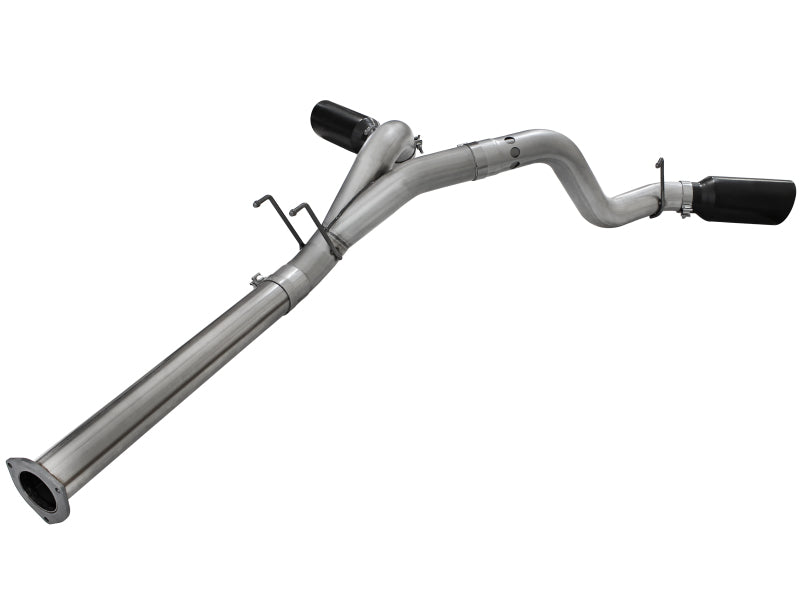 aFe Large Bore-HD DPF-Back Exhaust System Ford Diesel Trucks 11-14 V8-6.7L (td) DPF Back aFe