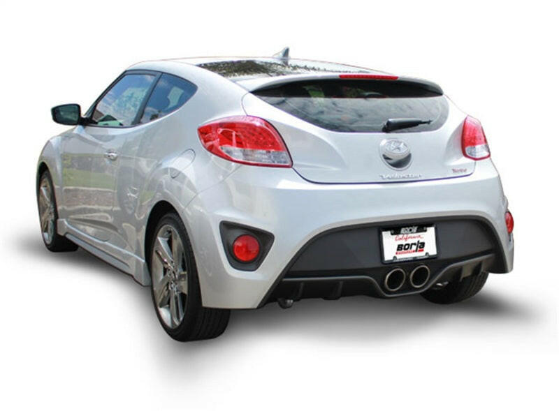 Borla 13-15 Hyundai Veloster Turbo 1.6L AT/MT FWD 2dr Dual Center Rear Exit Cat-Back Exhaust Catback Borla