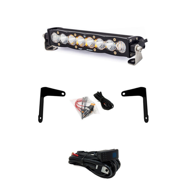 Baja Designs Can-Am X3 Shock Mount Kit w/10in S8 Light Bar - Amber Light Mounts Baja Designs