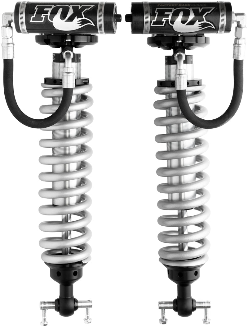 Fox 15+ Ford F-150 4WD 2.5 Factory Series 5.5in. Remote Reservoir Coilover Shock Set / 0-2in. Lift Coilovers FOX
