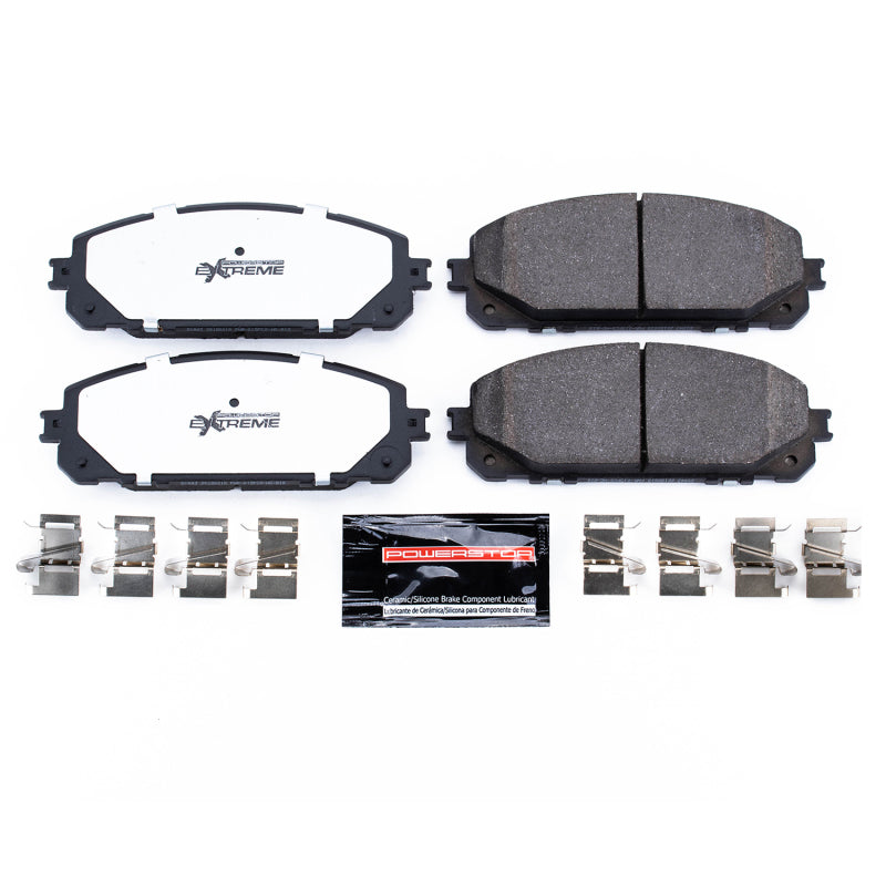 Power Stop 14-19 Jeep Cherokee Front Z36 Truck & Tow Brake Pads w/Hardware Brake Pads - Performance PowerStop