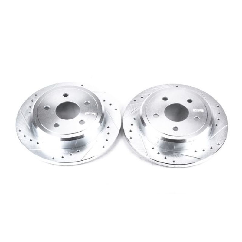 Power Stop 06-10 Jeep Commander Rear Evolution Drilled & Slotted Rotors - Pair Brake Rotors - Slot & Drilled PowerStop