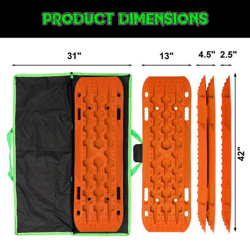 Rhino USA Recovery Traction Boards - Orange (Pair) Recovery Boards Rhino USA