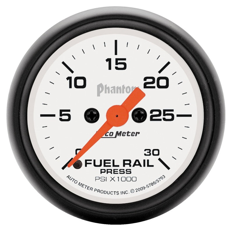 Autometer Phantom 2-1/16in 30K PSI Digital Stepper Motor Fuel Rail Pressure Gauge Gauges AutoMeter