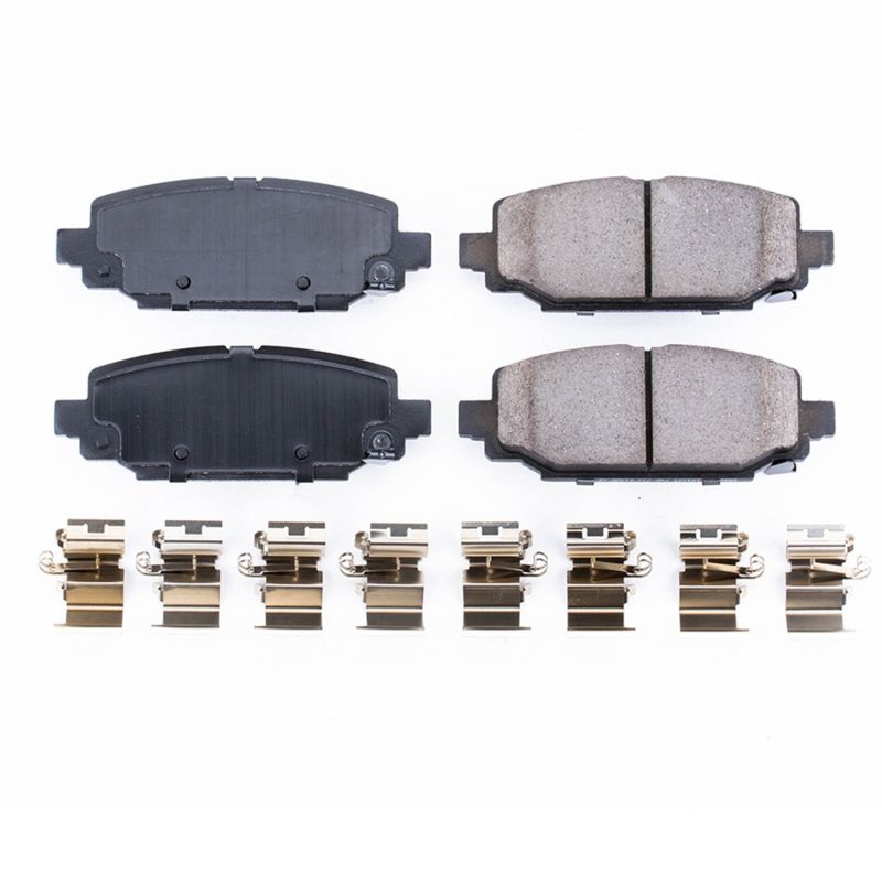 Power Stop 18-19 Jeep Wrangler Rear Z17 Evolution Ceramic Brake Pads w/Hardware Brake Pads - OE PowerStop