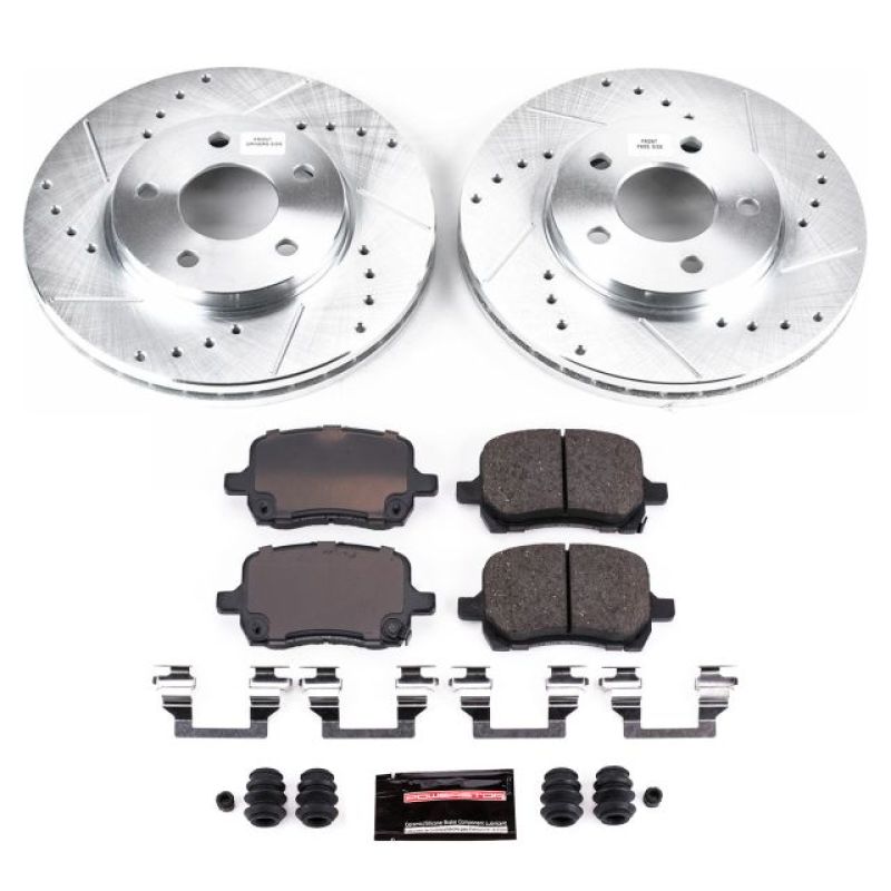 Power Stop 04-08 Chevrolet Malibu Front Z23 Evolution Sport Brake Kit Brake Kits - Performance D&S PowerStop