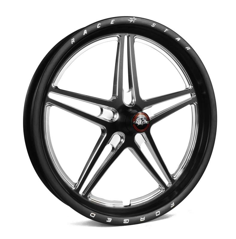 Race Star 63 Pro Forged 17x2.4 Spindle Mount Anglia Wheel 1.13in. BS - Black Anodized/Machined Wheels - Forged Race Star