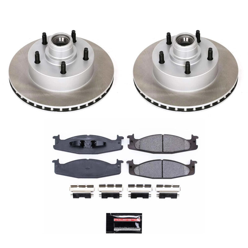 Power Stop 94-96 Ford F-150 Front Semi-Coated Rotor Kit Brake Kits - Performance Blank PowerStop