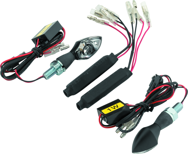 BikeMaster LED Micro Brite pair - Black Sidemarkers & Indicators BikeMaster