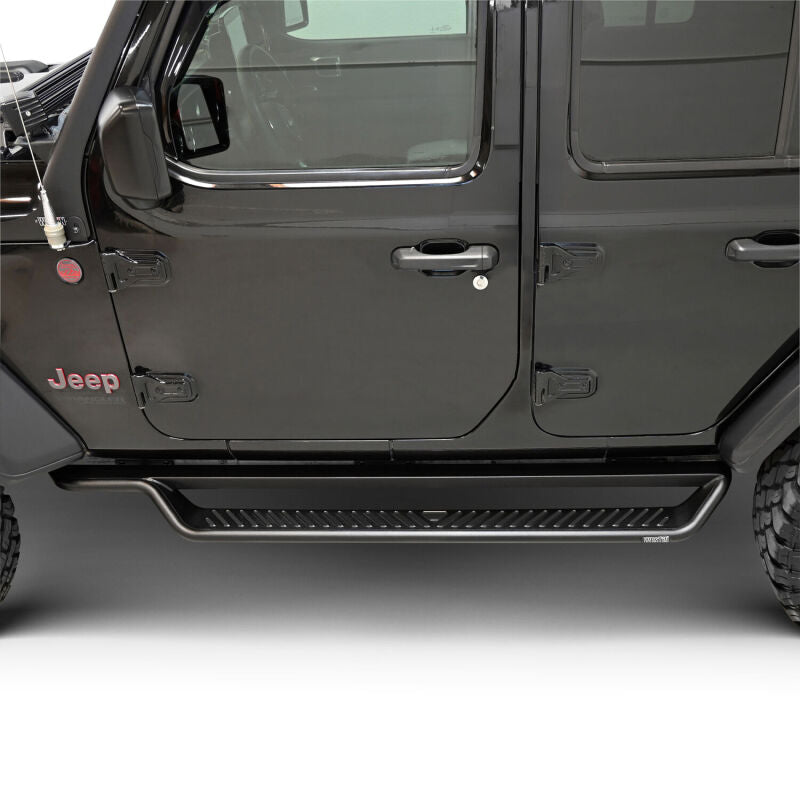 Westin 18-26 Jeep Wrangler 4dr Outlaw Drop Running Boards - Tex. Blk Running Boards Westin