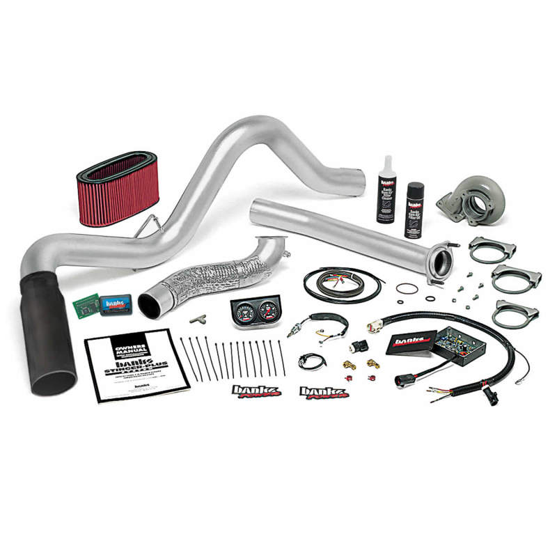 Banks Power 94-95.5 Ford 7.3L Auto Stinger-Plus System - SS Single Exhaust w/ Black Tip Performance Packages Banks Power