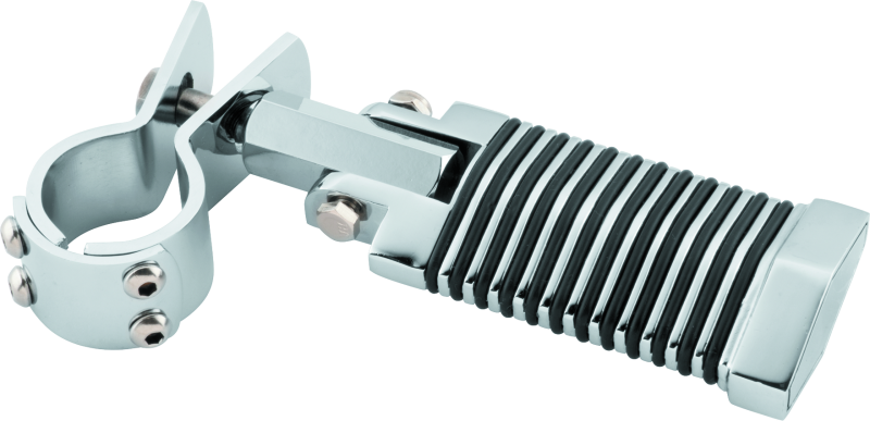 BikeMaster Footpegs 1-1/4in 3 Piece Clamp - Pair Footpegs BikeMaster